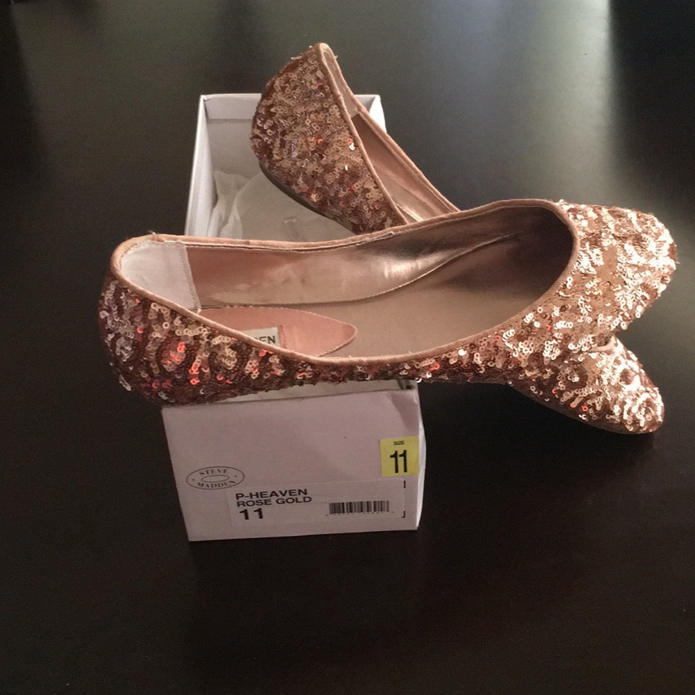 Steve Madden p-heaven rose gold ballet flats